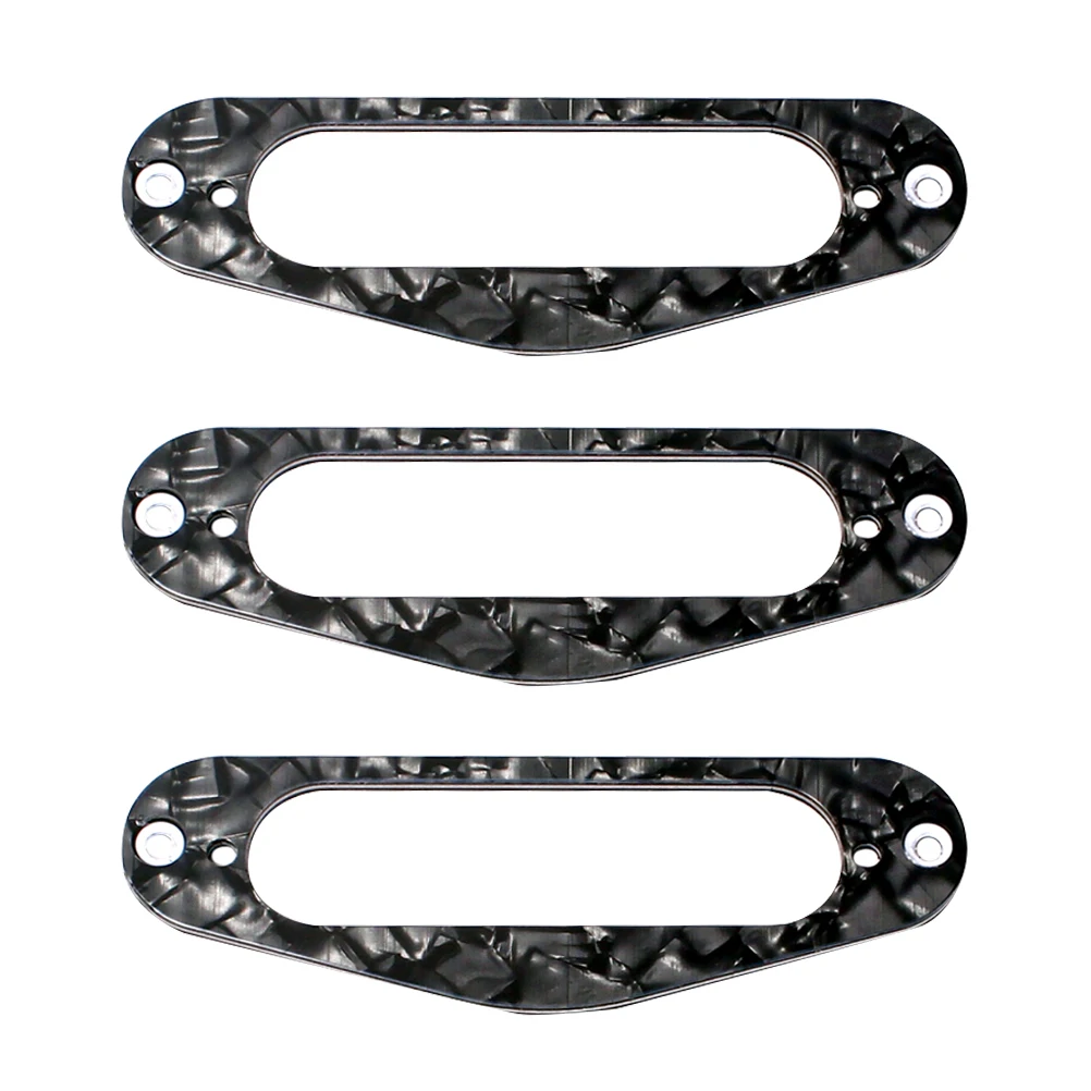 

3Pcs Flat Humbucker Pickup Frame Dark Red 15Mm Inner Hole Width for Tl Style Single Coil Electric Guitar Mounting Replacement