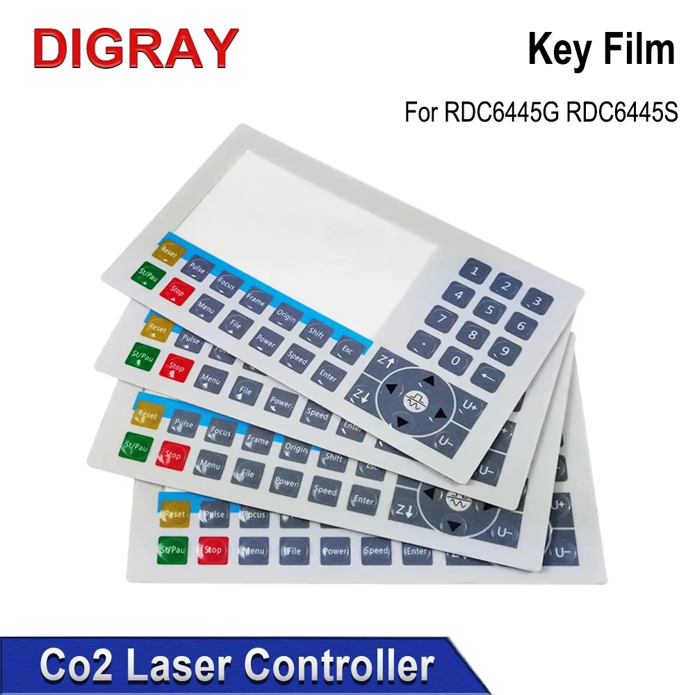 DIGRAY Ruida Membrane Switch Key Film Keyboard Mask for RDC6445G RDC6445S RDC6442G RDC6442S CO2 Laser Controller