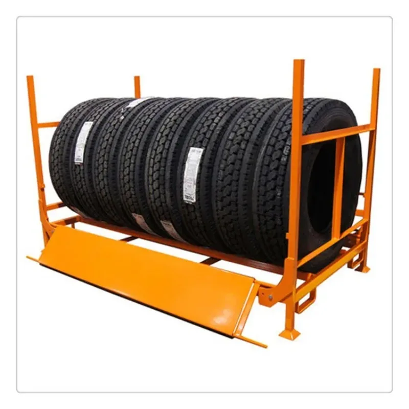 China Manufacturer Stacking and Folding Tire Racking for PCR, SUV and TBR Tyres Holder