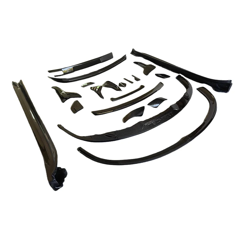 

Used for Porsche Taycan Body Kit True Carbon Fiber THT Style Front Lip Side Skirt Rear Diffuser Rear Spoiler Body Kit