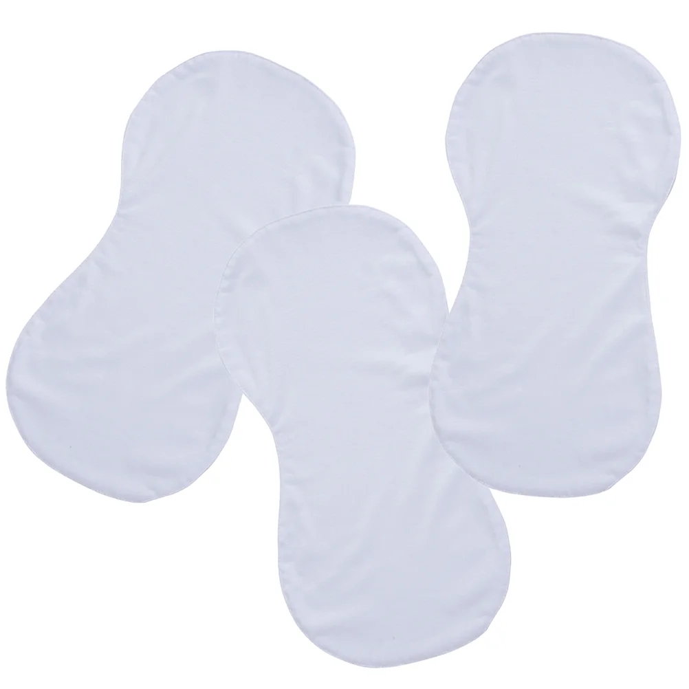 3 Pcs Blank Heat Transfer Double Layer Baby Pad DIY Burping Cloth Sublimation for Anti-spitting Milk