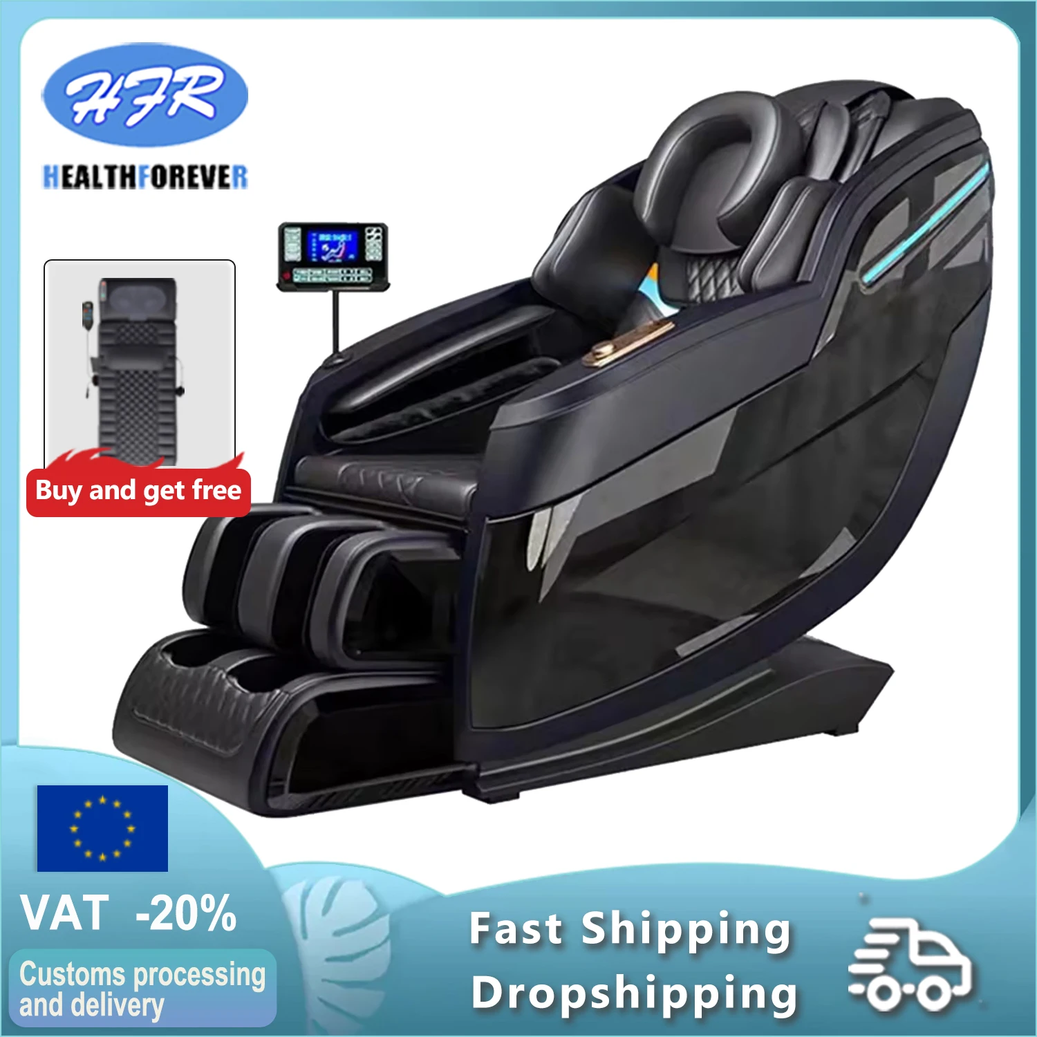 3 Year Warranty massage chair 4d zero gravity Thai Stretch Electric leg lift Massage Sofa heated back and neck massage chair