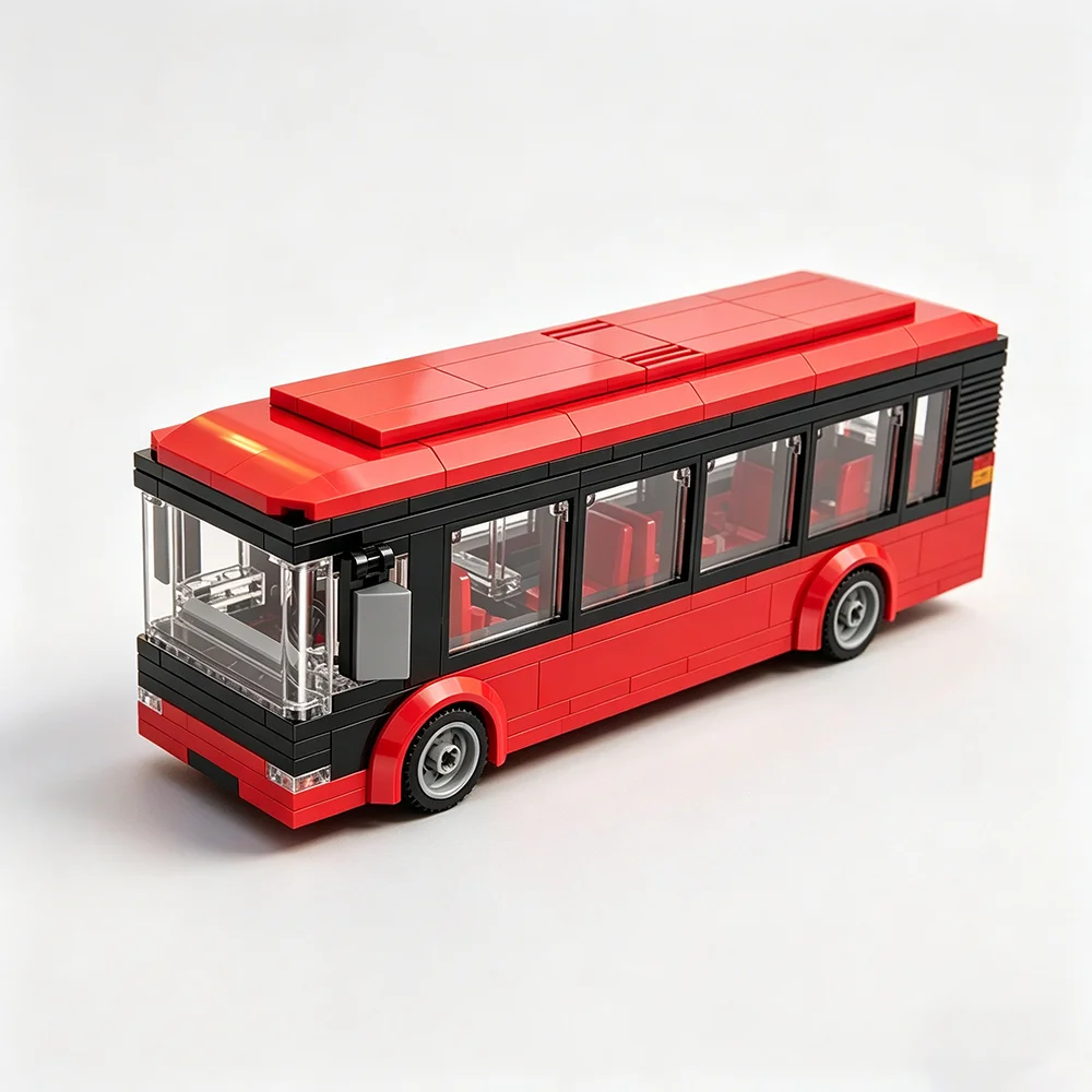 

MOC Red London Bus Building Block Classic Double Decker DIY Model An Educational Desktop Ornament An Exquisite Adult Gift Choice