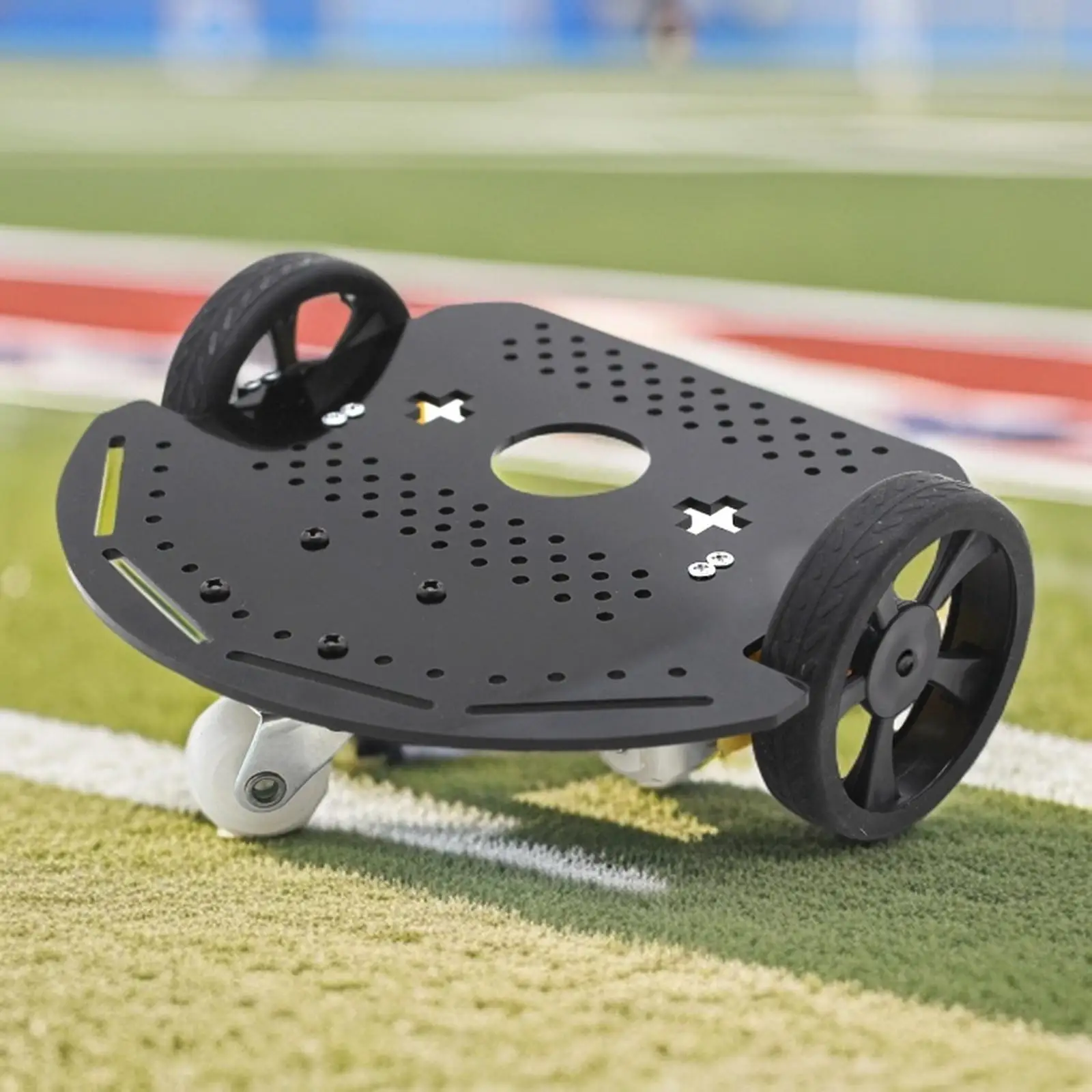 Telaio per auto robot intelligente a 2 ruote Assemblaggio professionale antiscivolo Sostituisce l'alta attrito con base per ruote in silicone Installazione semplice