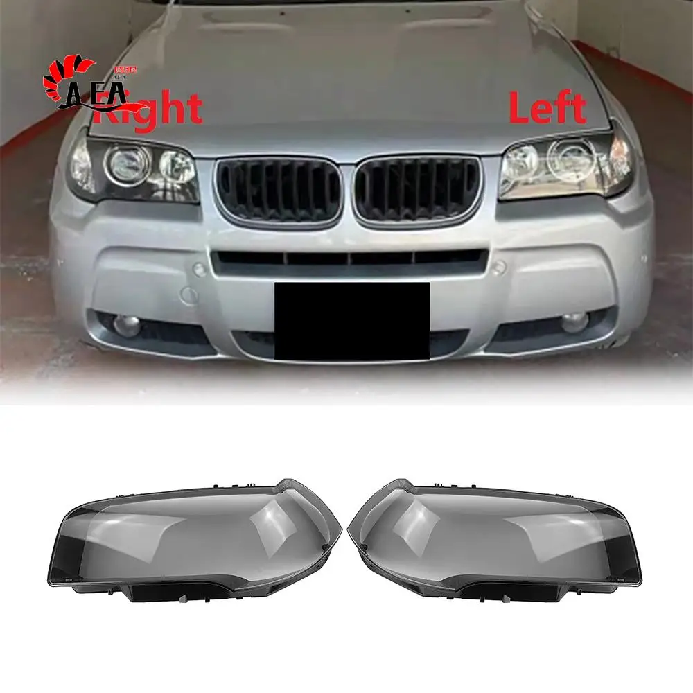 

AEA0-For-BMW X3 E83 2006-2010 Корпус фары Абажур Прозрачная крышка объектива Крышка фары