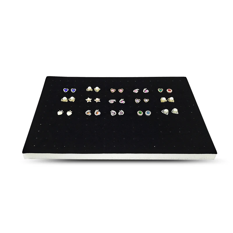 216 Holes Earrings Display Pad Studs Earrings Storage Jewelry Tray Inner Jewelry Box Insert Pad DIY Sponge Mat 33.5*22.5*1cm