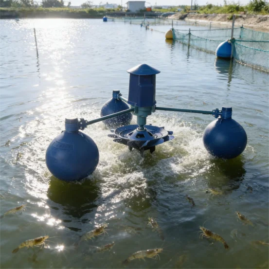 220V 2HP Impeller Surface Floating Super Surge Impeller Paddle Aerator For Fish Pond Shrimp Farming