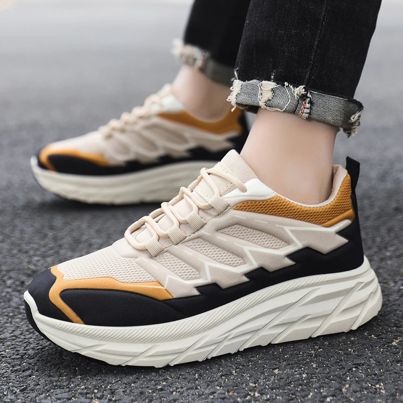 Men Platform Sneakers Casual Outdoor Sports Shoes Running Tennis Sneakers Fashion High Quality Lace Up Sneakers For Male 39-44