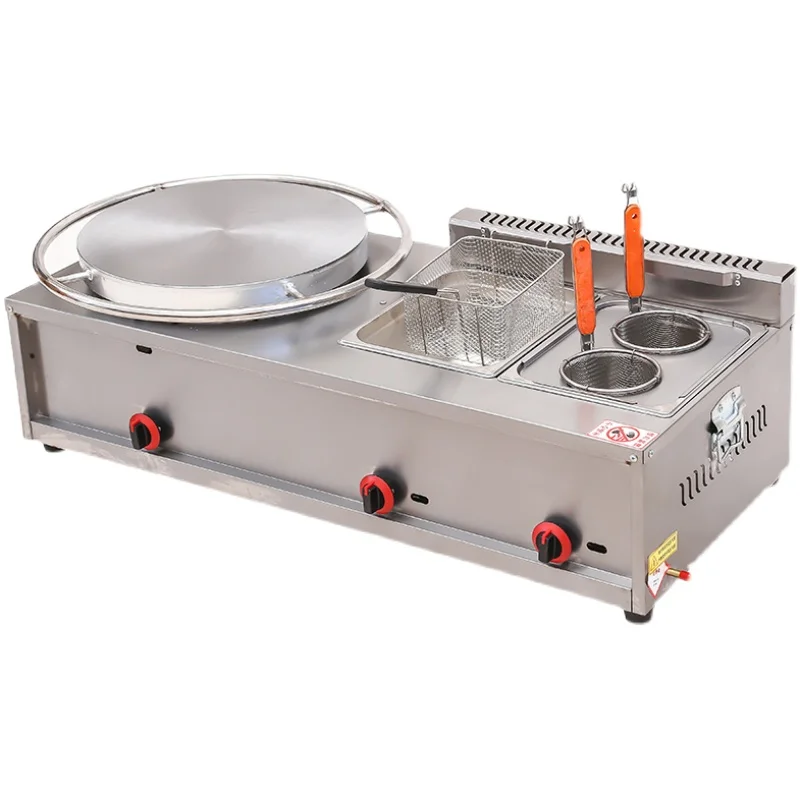 Hand-grabbed pancake machine pancake fruit machine combination machine teppanyaki