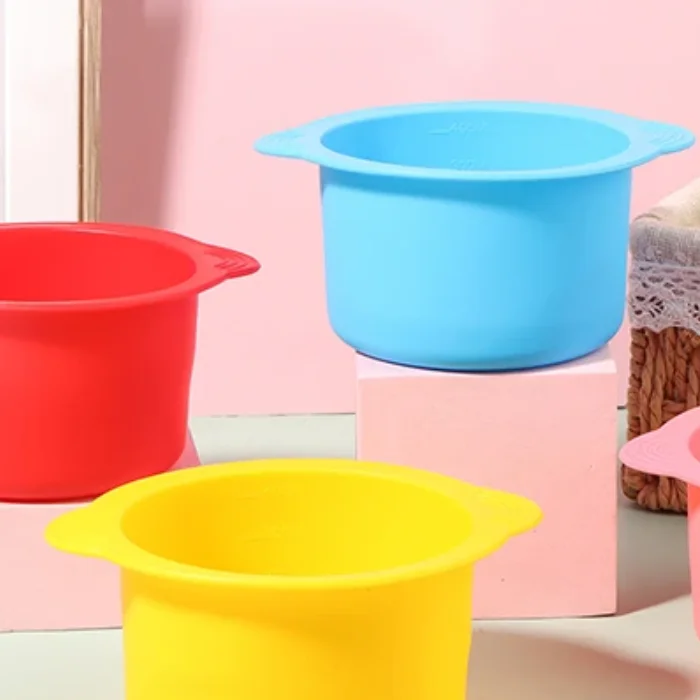 Wax Warmer Heat-resisting Replacement Silicone Bowls Hair Removal Wax  With Stirring Stick Non-Stick Pan Hair Removal Beauty
