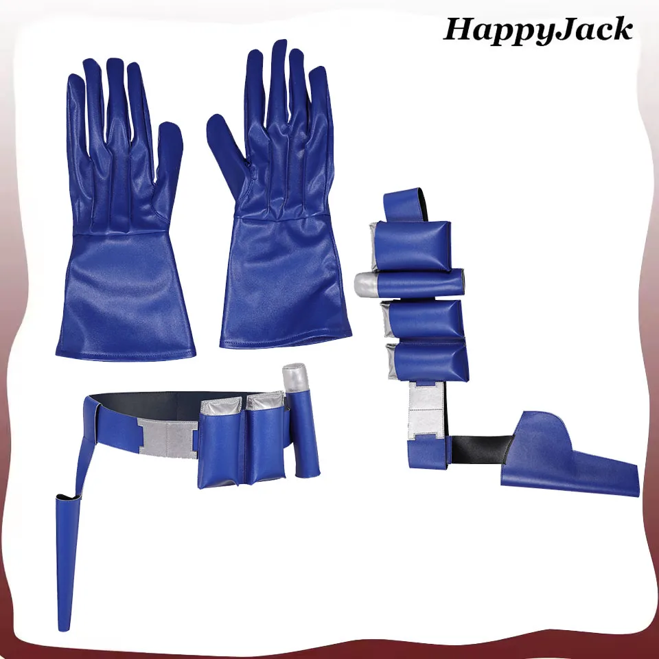 

Christopher Cosplay Smith Belt Gloves Movie Peacemaker Roleplay Adult Men Halloween Carnival Party Costume Accessories Props