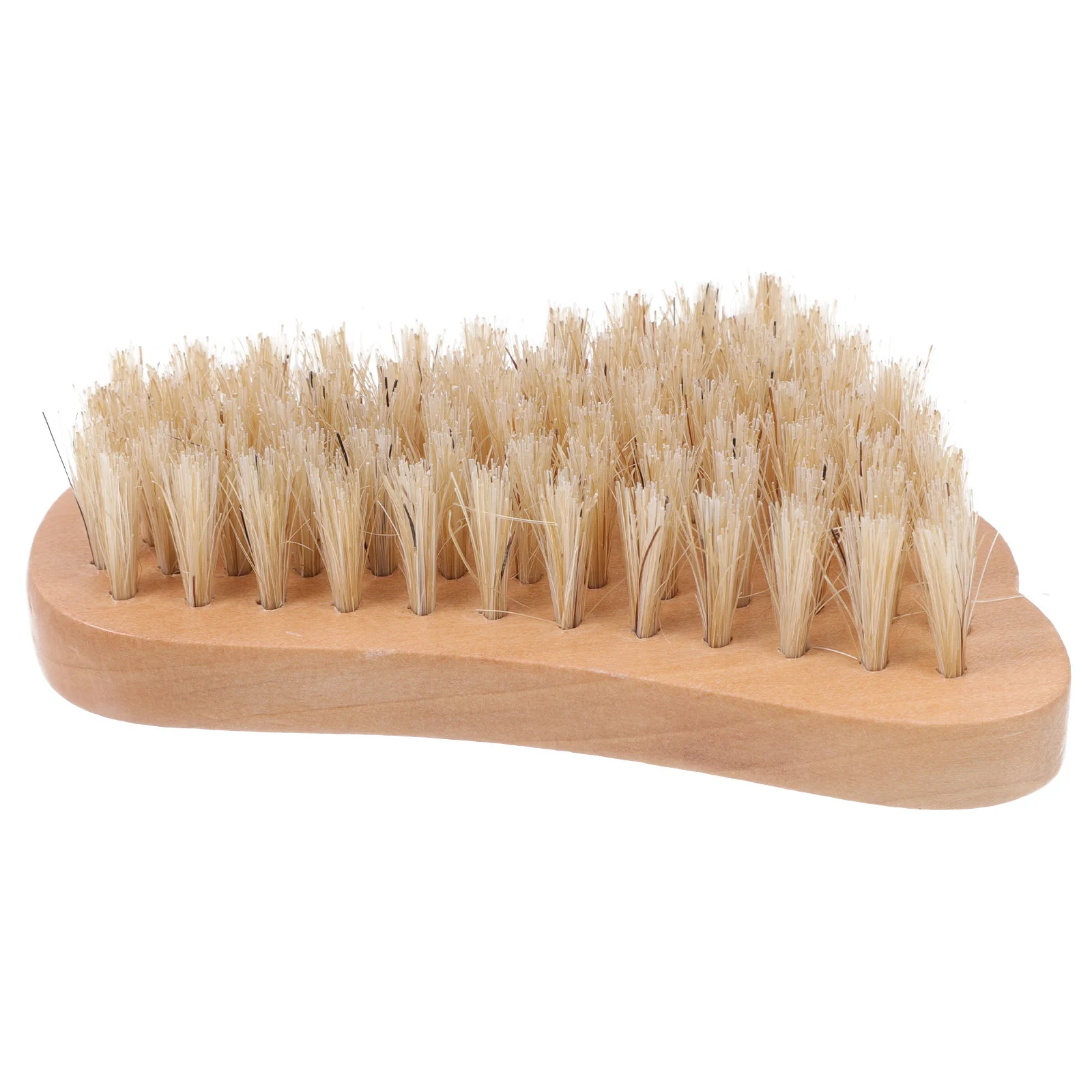 1Pcs Compact Wooden Nail Brush for Large Area and Partial Cleaning Durable Bristles Portable Nail Care Tool Fingernail Brush