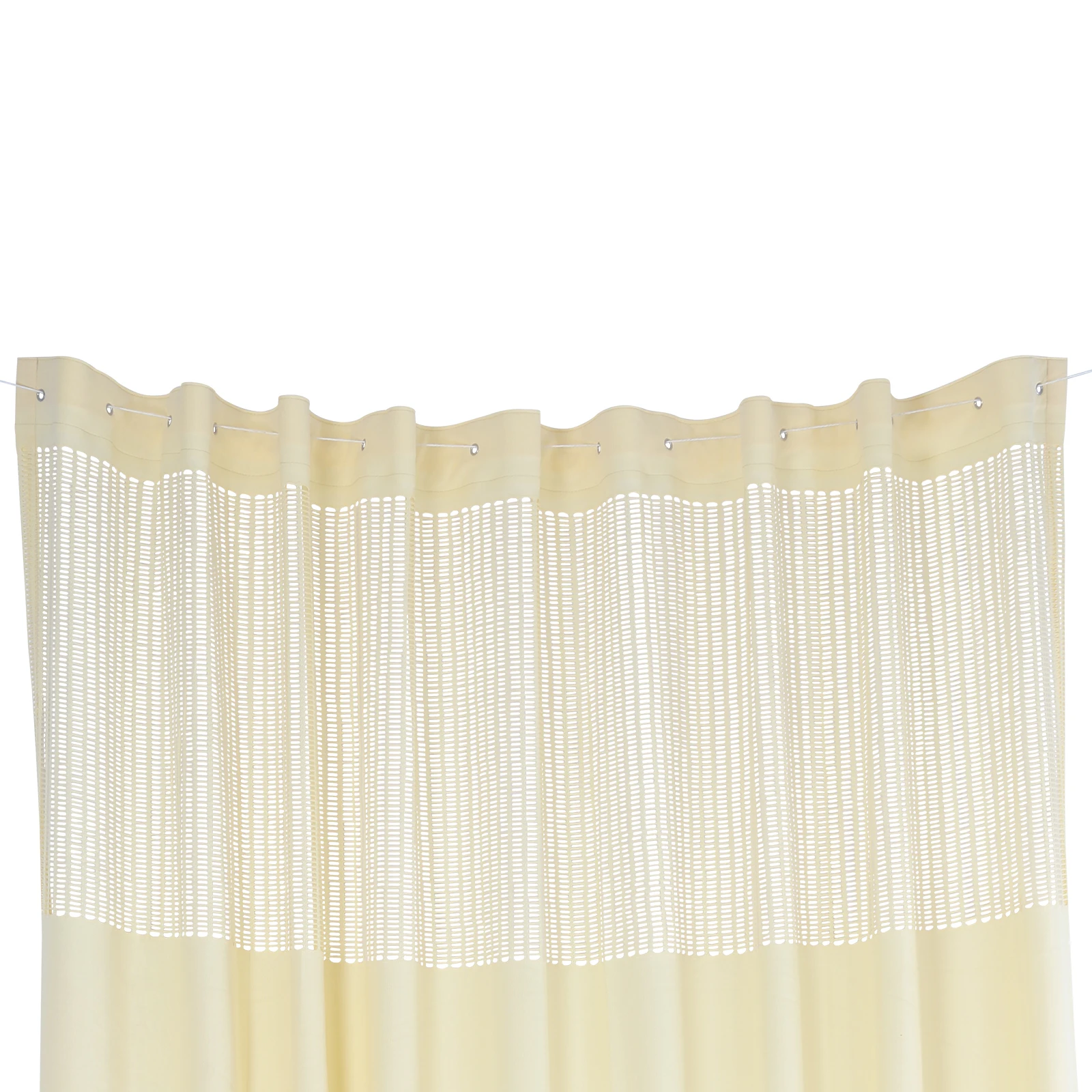 Cubicle Curtain with Mesh Top Design, High-Quality Polyester, Easy Installation with Hooks, Durable and Comfortable Edges,