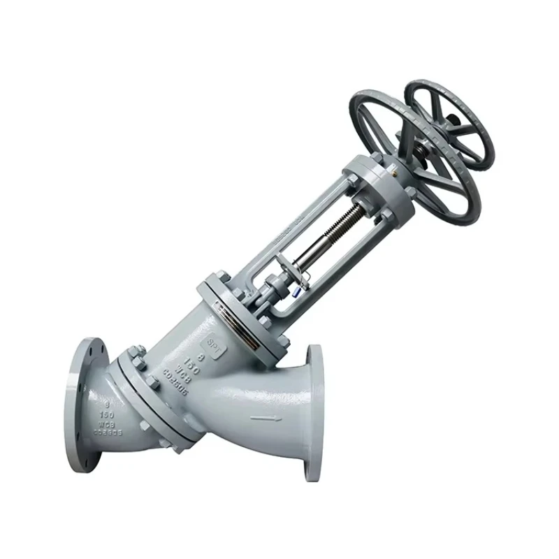 

Y-type steam pneumatic shut-off valve for mud