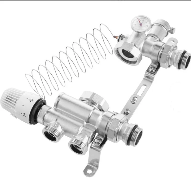 

Floor heating mixed water center temperature control frequency conversion pressurization energy-saving heating system