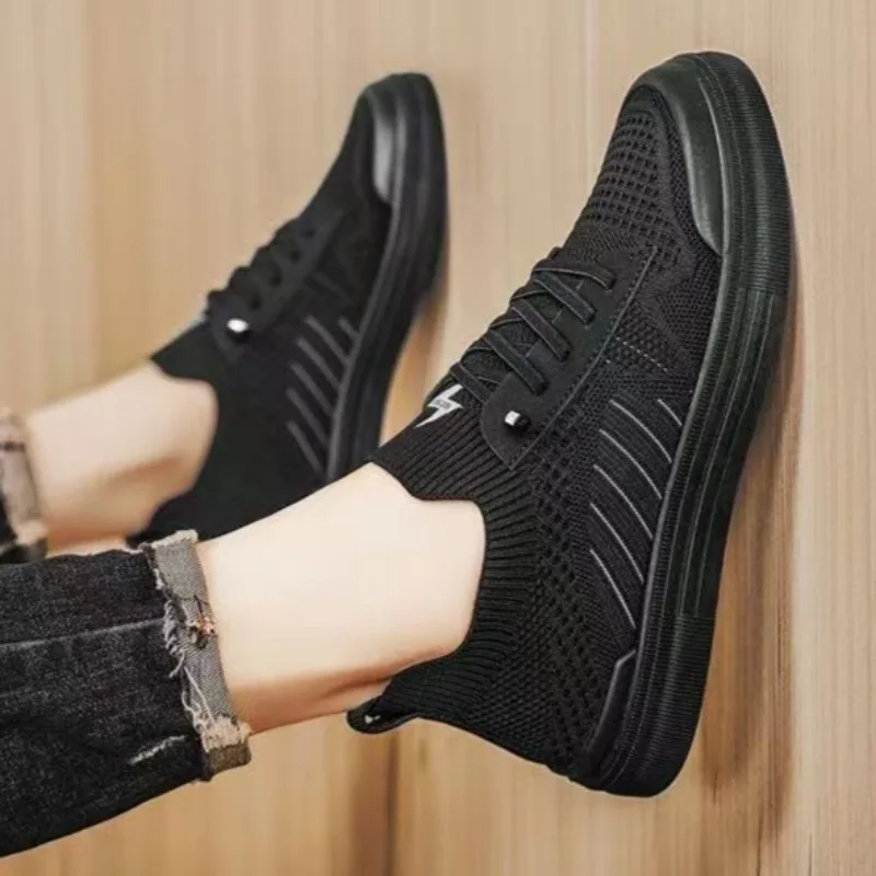 Men's Sneakers Spring Summer Mesh Breathable Casual Man Shoes Mesh Outdoor Sports Shoes Lightweight Comfort Board Shoes for Man