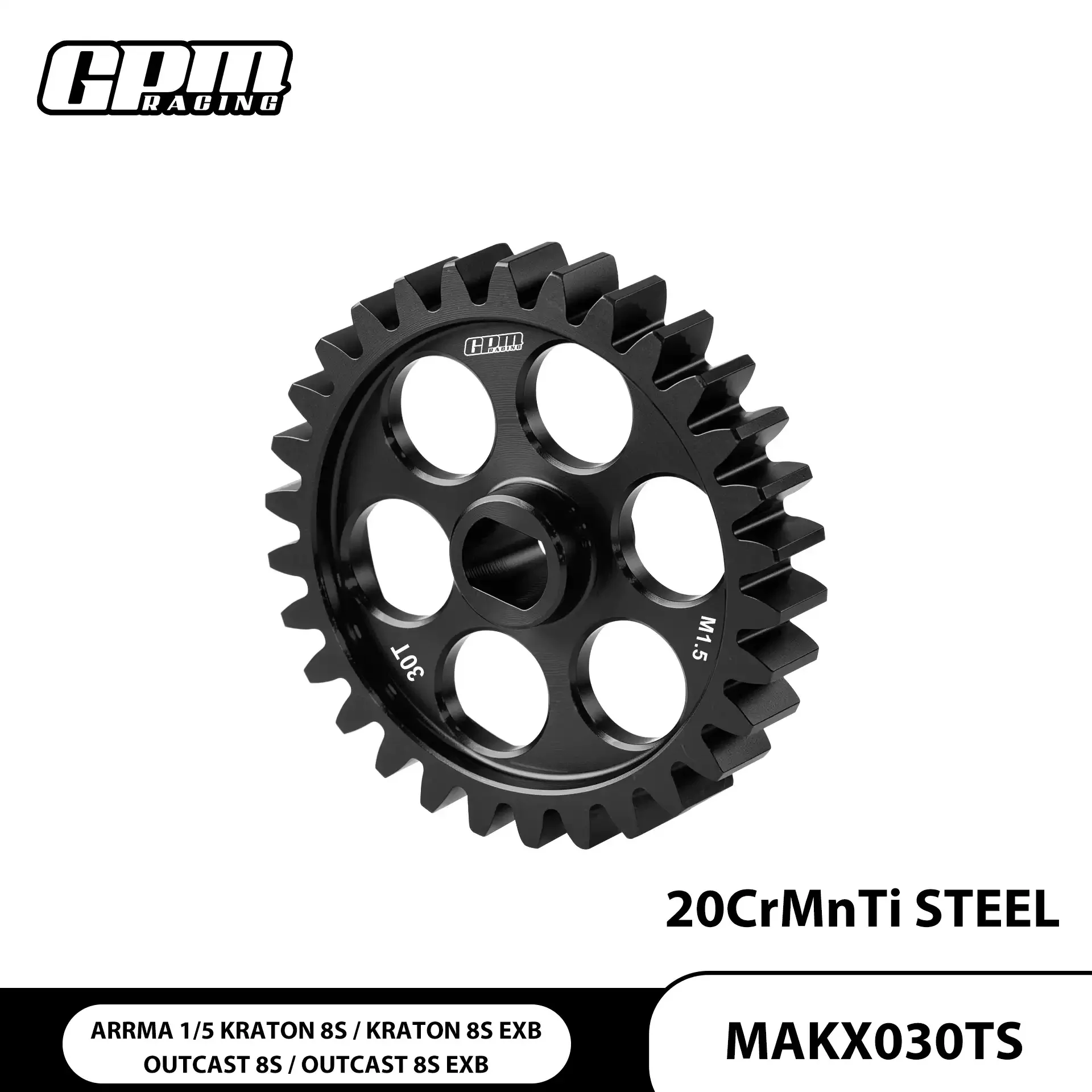 ARRMA 1/5 Large Toothed 8S Medium Carbon Alloy Steel Large Gear 29T/30T (1.5 Module)