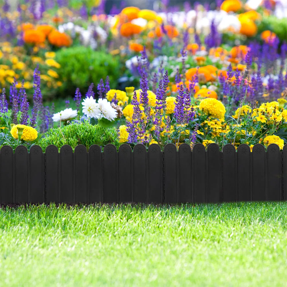 

Plastic Garden Fence Edging Border For Lawn Yard Decorative Landscape Protection Durable Outdoor Fencing Plants Flowers Trees