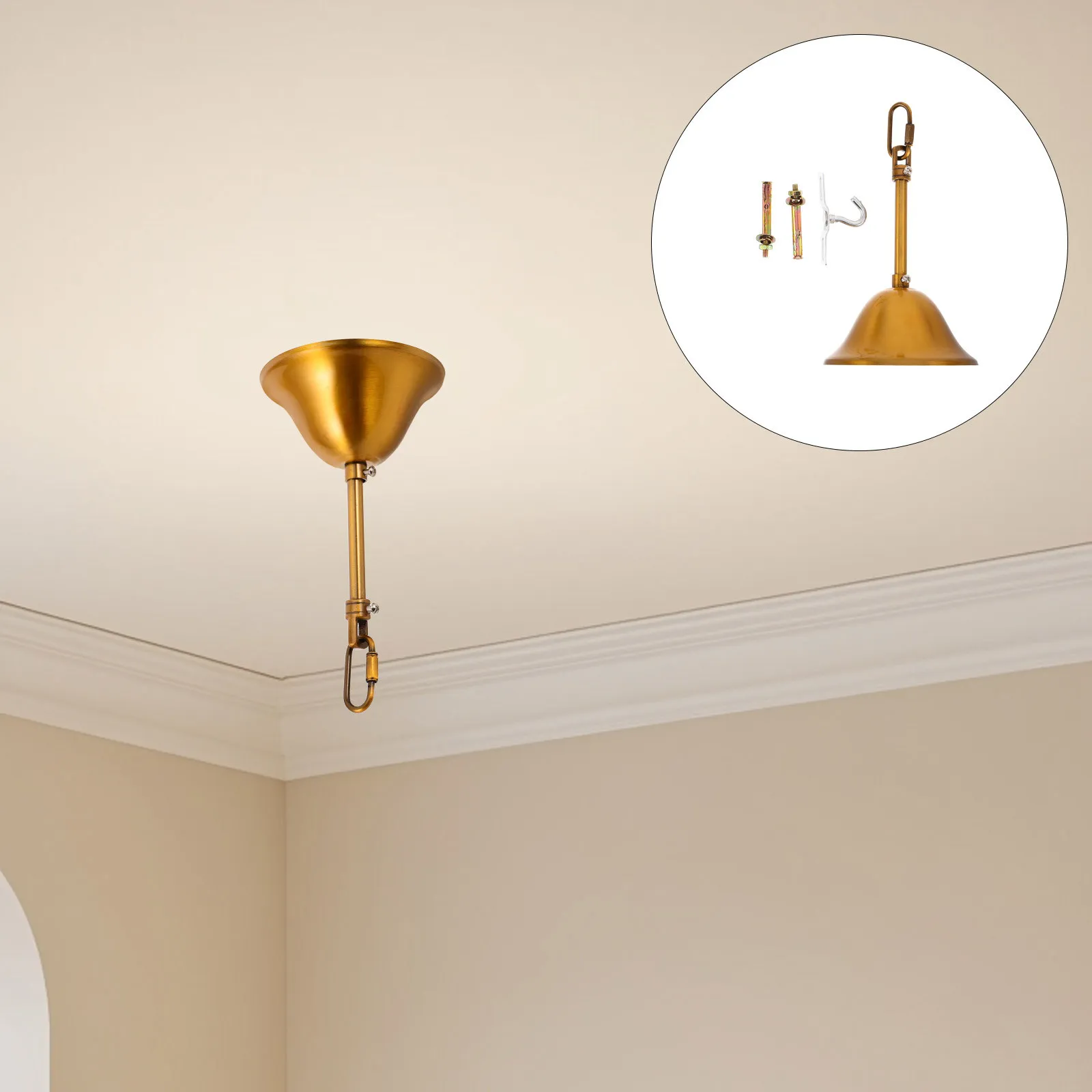 1Set Chandelier Canopy Plate Metal Ceiling Light Mount Kit Secure Pendant Light Base Plate for Living Room Dining Ceiling