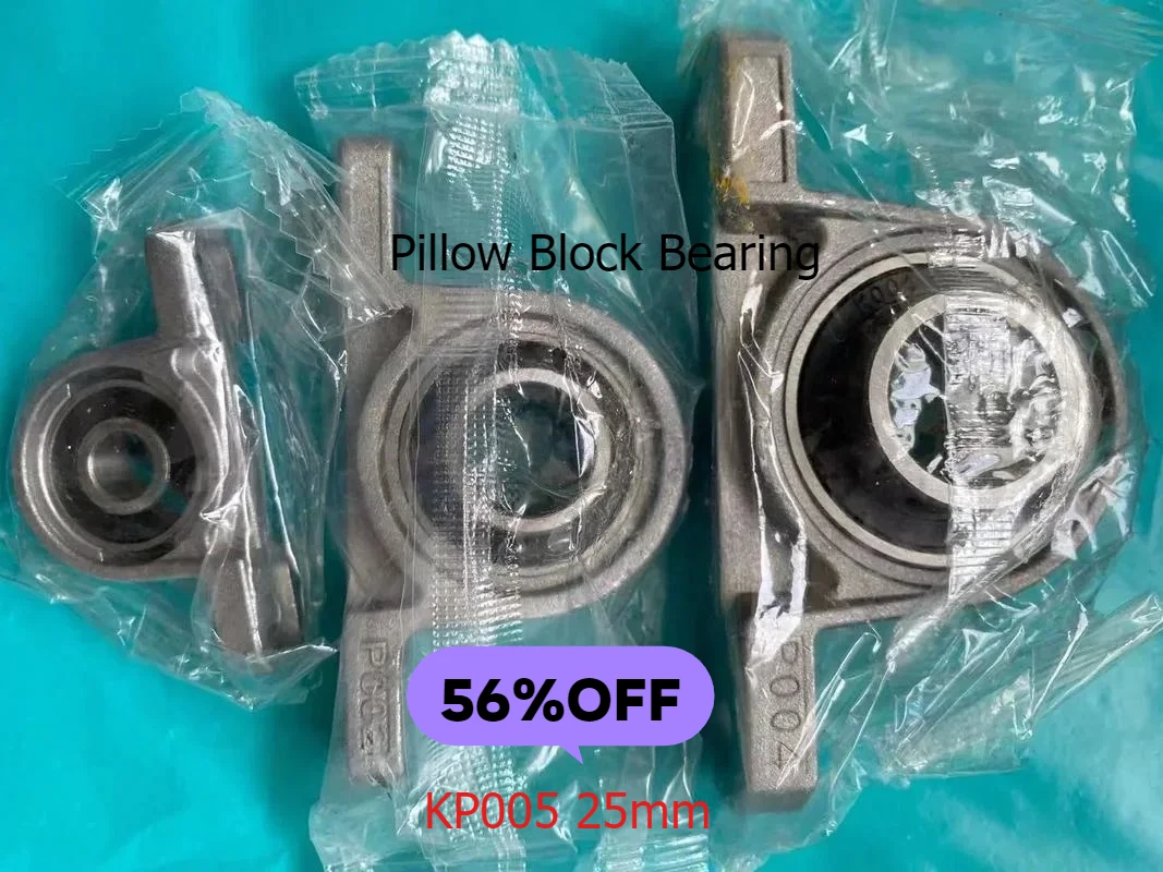 

12pc Bearing Shaft Pillow Block Housing Zinc Alloy KP005 25mm Ball Spherical Roller Mounted