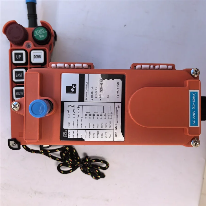 ABZW F21-E1 AC220V 산업용 무선 라디오 크레인 원격 제어 스위치 호이스트 오버 헤드 브리지 크레인 리프트 제어