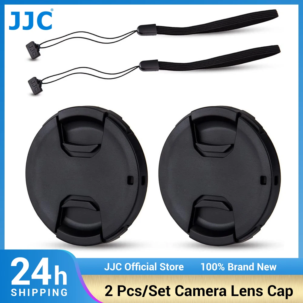 

JJC 2Pcs Camera Lens Cap Lens Cover Holder 49mm 52mm 55mm 58mm 62mm 67mm 72mm 77mm 82mm SLR DSLR Accessories for Canon Nikon