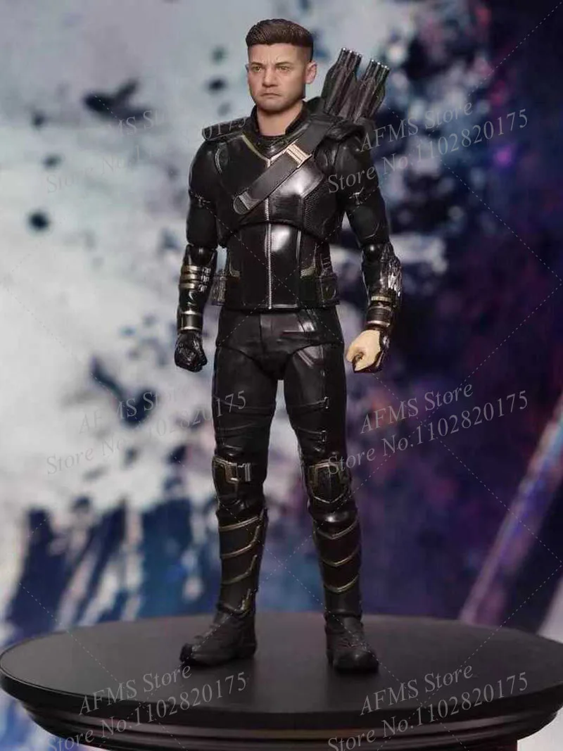 Manipple Studio 1/12 Men Soldier Hawkeye Head Sculpt High Fidelity Jeremy Renner Head Model Fit 6Inch SHF Action Figure Body