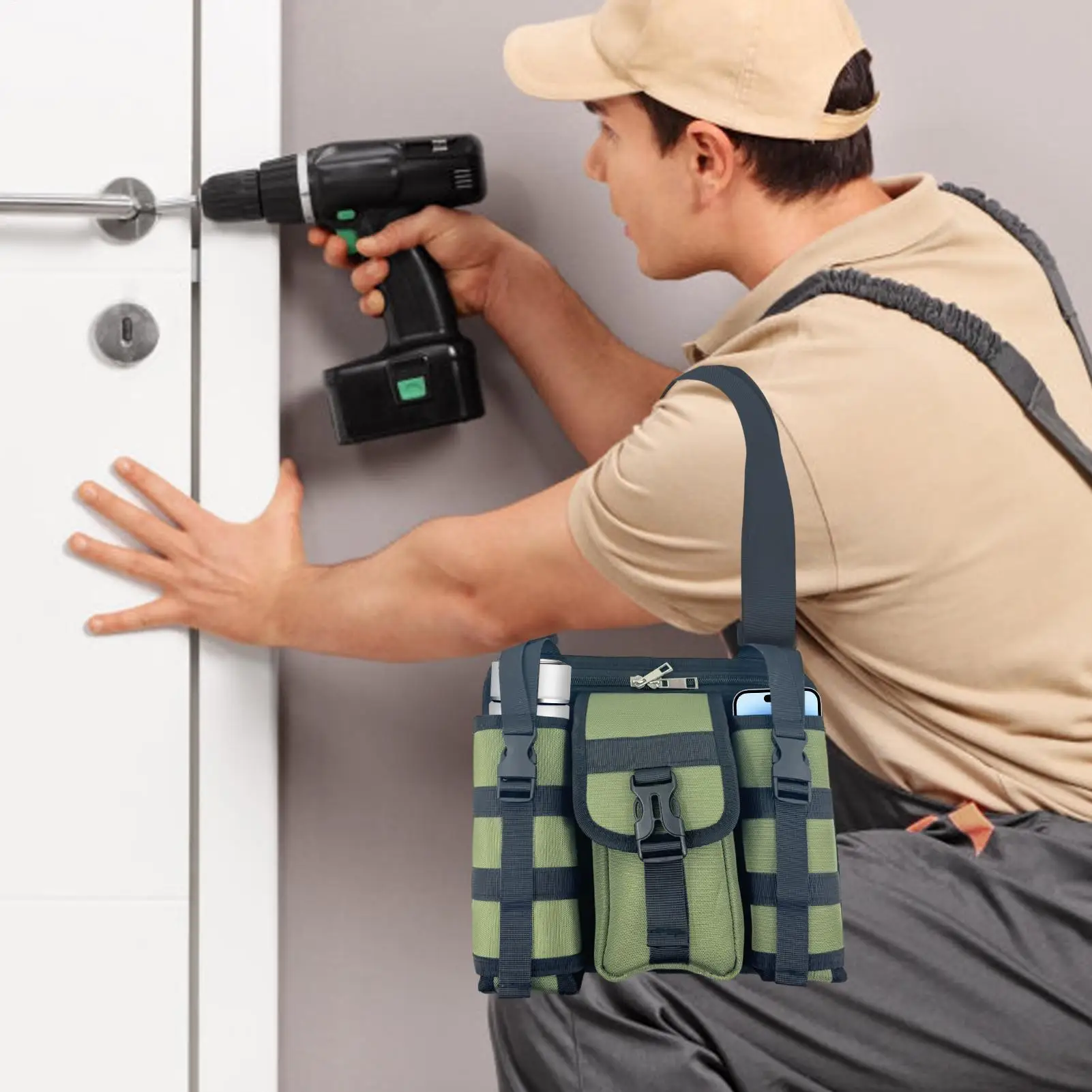 

Нагрудный рюкзак для бега, водонепроницаемая сумка-органайзер для инструментов, органайзер для строительных инструментов для путешествий, пеших прогулок, спортивной работы, школы, бизнеса