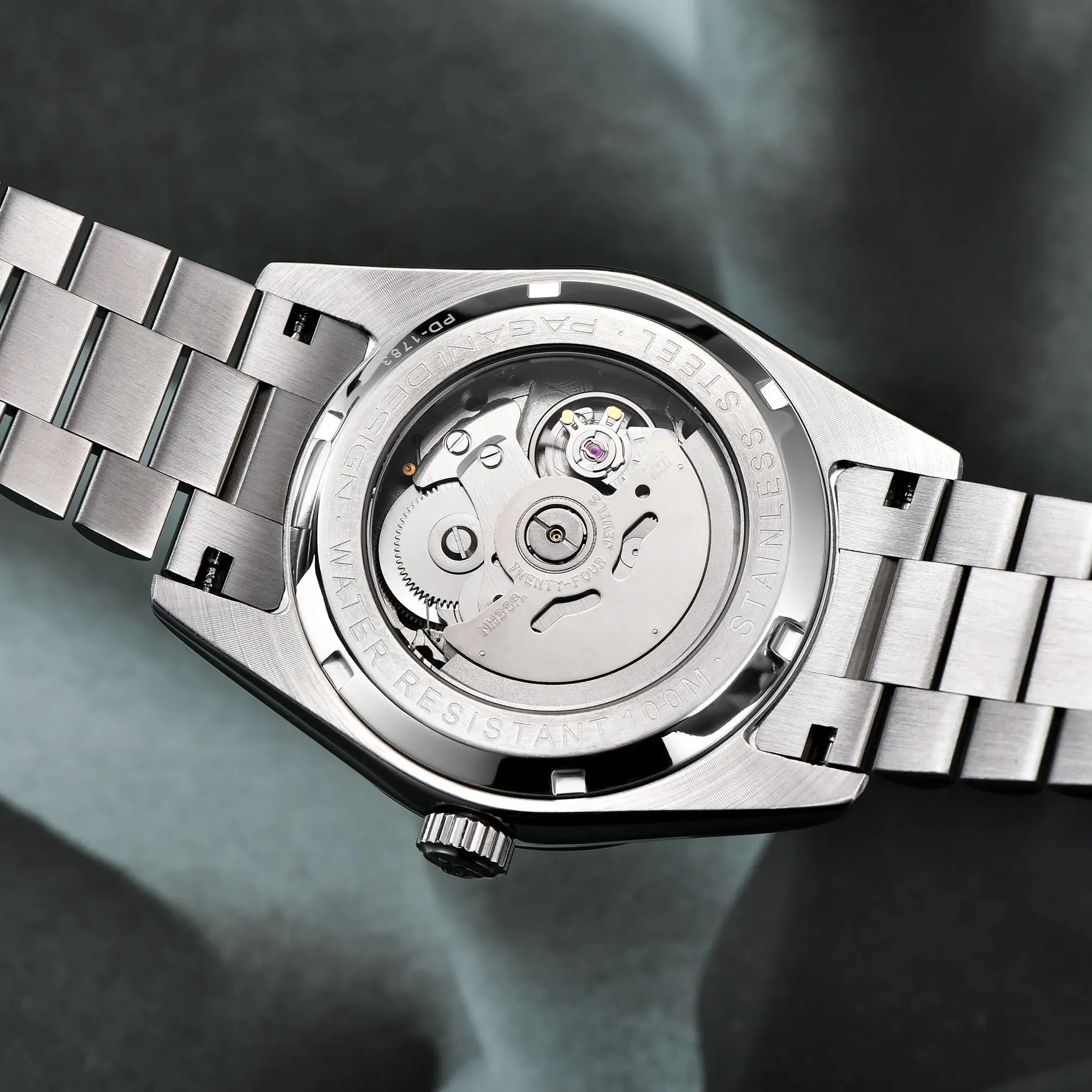 PAGANI DESIGN Date Week 40MM Brand Gold Automatic Men Mechanical Wrist Watch thumbnail 5