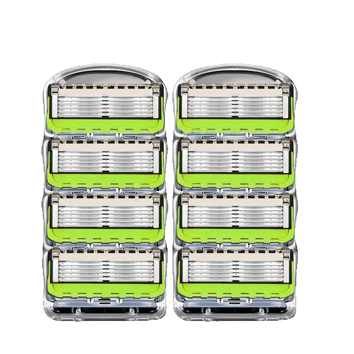 4-48 PCS Stainless Steel Blade Sharp 5 Layer Safety Razor for Fusion Manual Razor Blades Replacement Refills Blades