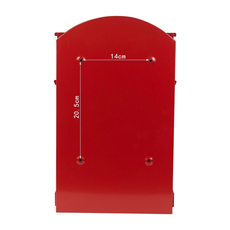 Wall Mount Locking Mailbox Vintage Lockable Metal Mailboxe Large Capacity Postbox Security Mail Letter Post Box Outdoor Mail Box