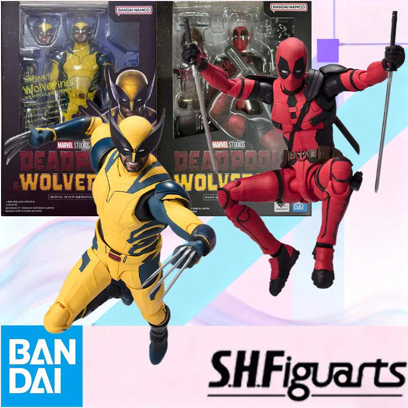 

Низкая цена в наличии BANDAI Original S.H.Figuarts MARVEL STUDIOS DEADPOOL AND WOLVERINE SHF Фигурка Модель Игрушка в подарок для детей