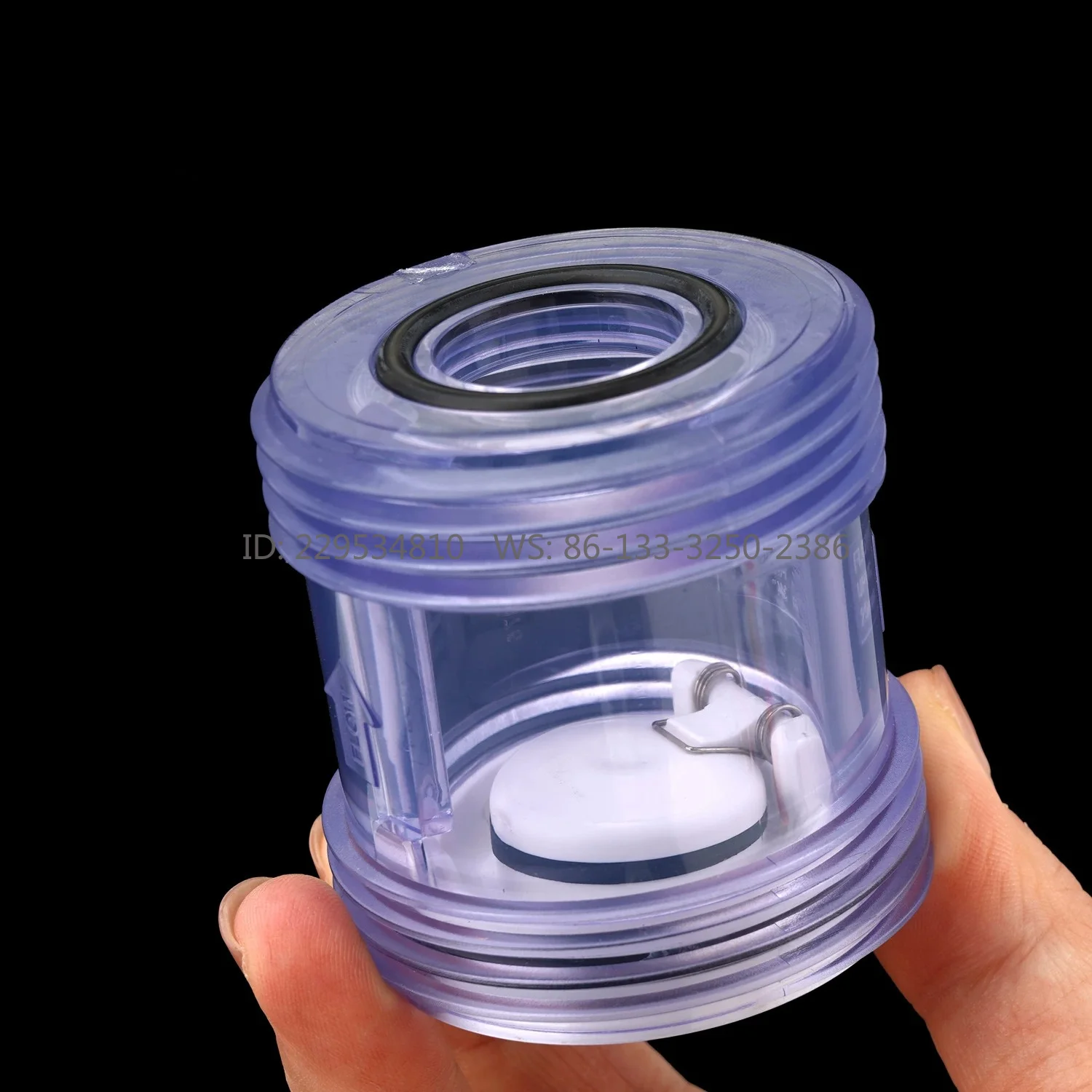White spring check valve Transparent check valve