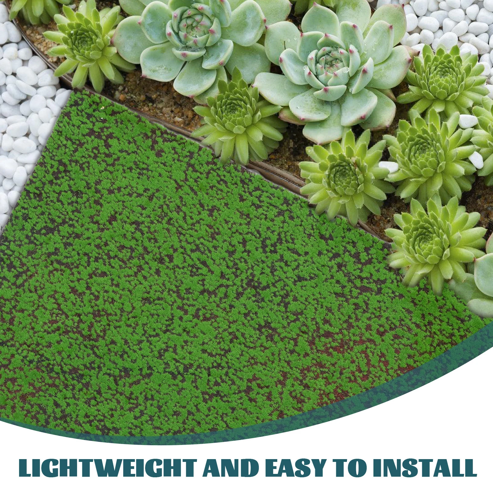 الطحلب الاصطناعي الأخضر وهمية للمنزل مكتب حديقة ديكور داخلي في الهواء الطلق محاكاة الأعشاب الحديقة Diy المناظر الطبيعية شرفة الزفاف #6