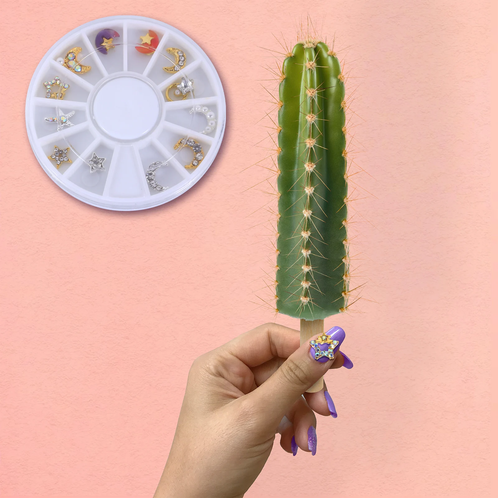 

12 Pcs Craft Cellphones Laptops Glasses Sticker Rhinestone Crystal Nail Stud Decal Nail Stud Safe Durable