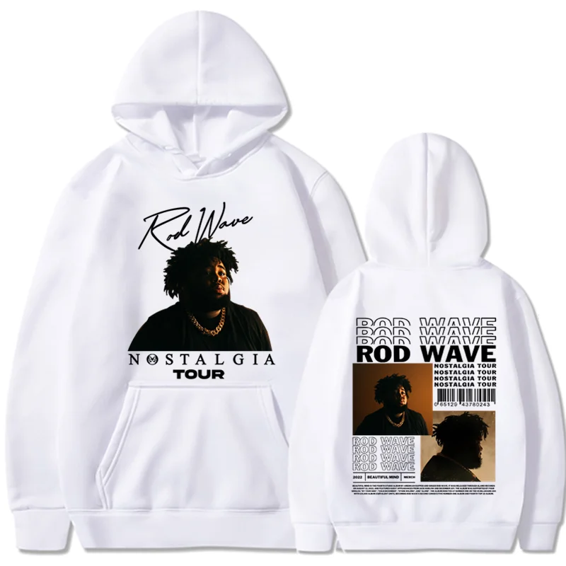 Rapper Rod Wave Album Double Sided Graphic Hoodie Men Women Hip Hop Trend Hooded Sweatshirts Fashion Vintage Oversized Pullovers