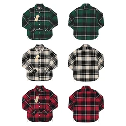 BOB DONG Flannel Work Shirt All-Season Men's Long Sleeve Plaid Casual Shirts