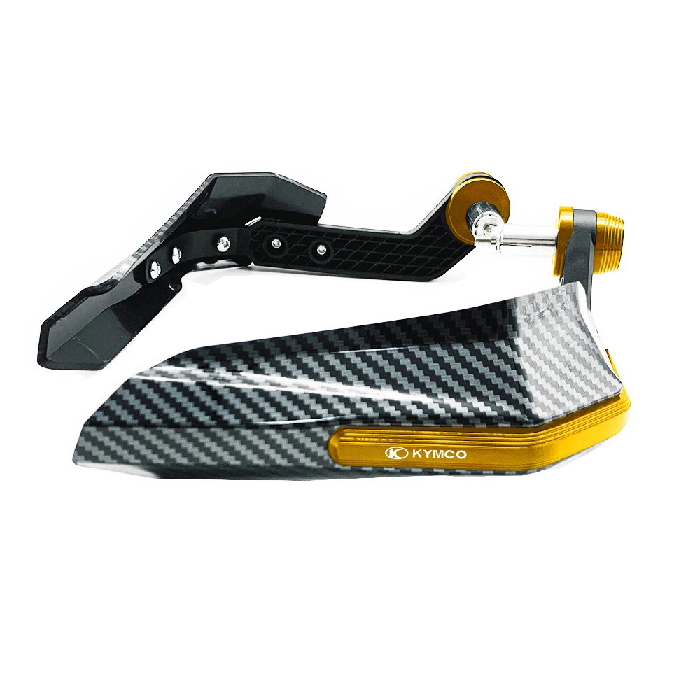 Punhos De Guiador De Fibra De Carbono, Punhos De Guiador, End Brake Clutch Lever Proteção, Windproof, KYMCO XCITING 125 250 300 350 400 500