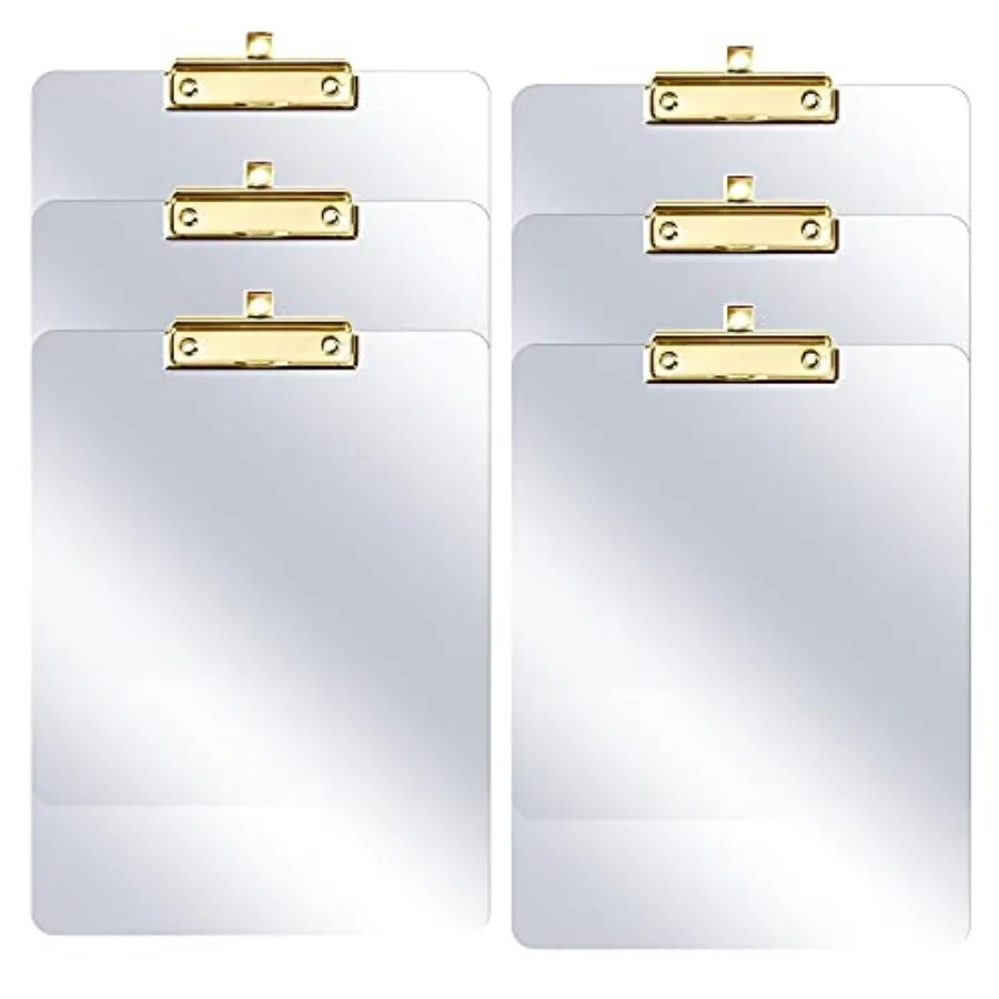 

of Plastic Clipboards " x 9" Clear Acrylic Clipboards with Clip Durable Stylish Clipboard with Low Profile Clip Perfect for Hom