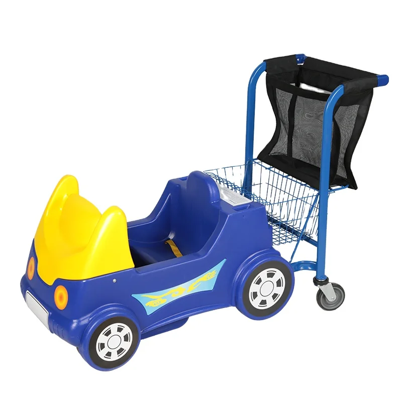 

Shopping Mall Plastic Children Cart Kids Trolley Cars For Supermarket