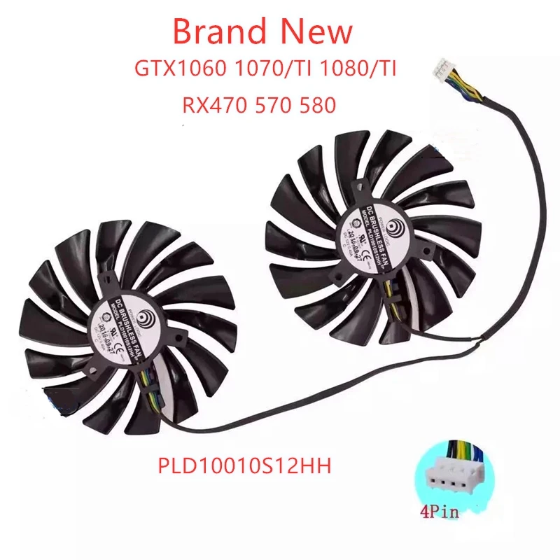 

New 95MM PLD10010S12HH radiator cooling fans GPU graphics card fan For MSI GTX1060 1070 1080 GTX 1070ti 1080Ti RX570 580 470 GAM