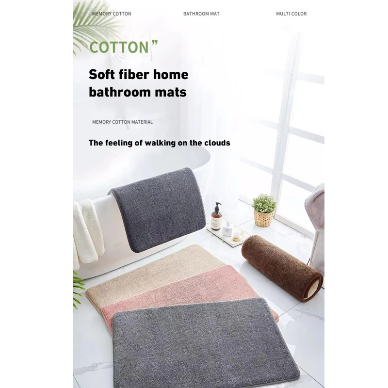 Super Absorbent Floor Mat Super Absorbent Bath Mat Super Anti Slip Coral Velvet Bathroom Floor Mat Door Mat Bathroom No Slip Mat