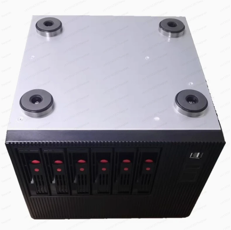 حافظة تخزين NAS جديدة عالية الجودة 6bays هيكل خادم قابل للتبديل السريع مع لوحة الكترونية معززة Sata سعة 6 جيجابايت