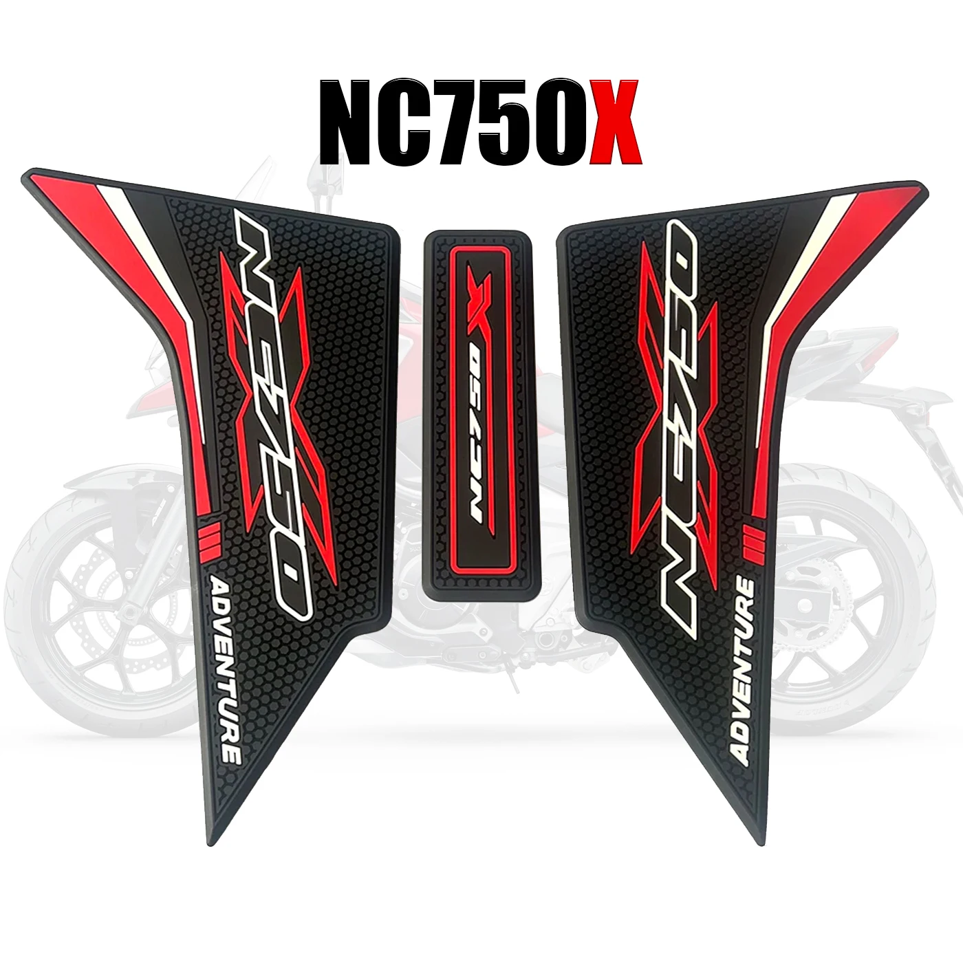 

NC750X For Honda tank Anti slip stickers decal 3D Rubber fuel tank protection pad Knee Fuel Oil Kit 2021 2022 2023 2024