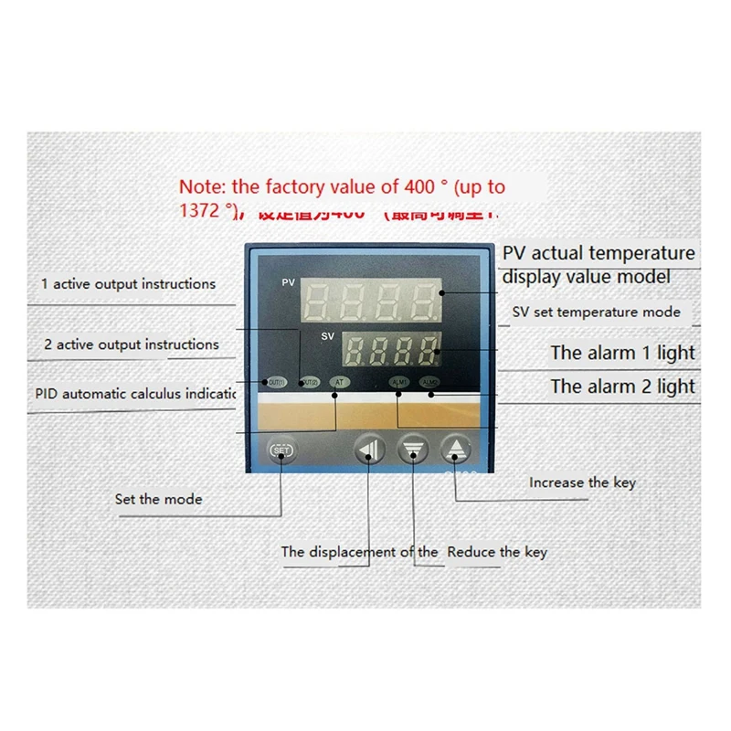 Controlador de temperatura inteligente digital PID, RKC, termostato plástico, industrial