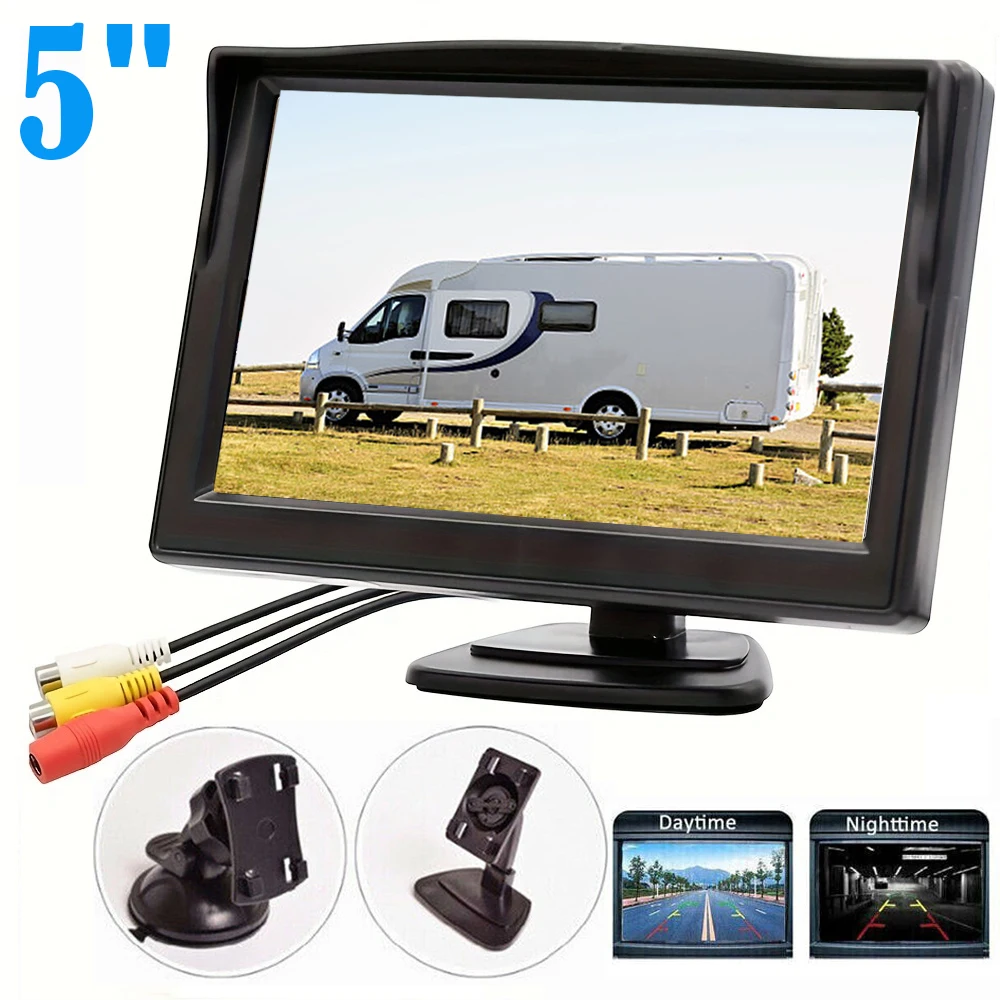 

5" 800*480 TFT LCD Screen Color Monitor For Car Rear View Reverse Backup Camera