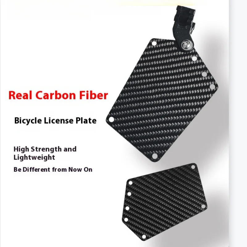 For Road Bike/Mountain Bike Seat Tube Wind Breaking Team Carbon Fiber Number Plate Bracket，For bicycle parts and components