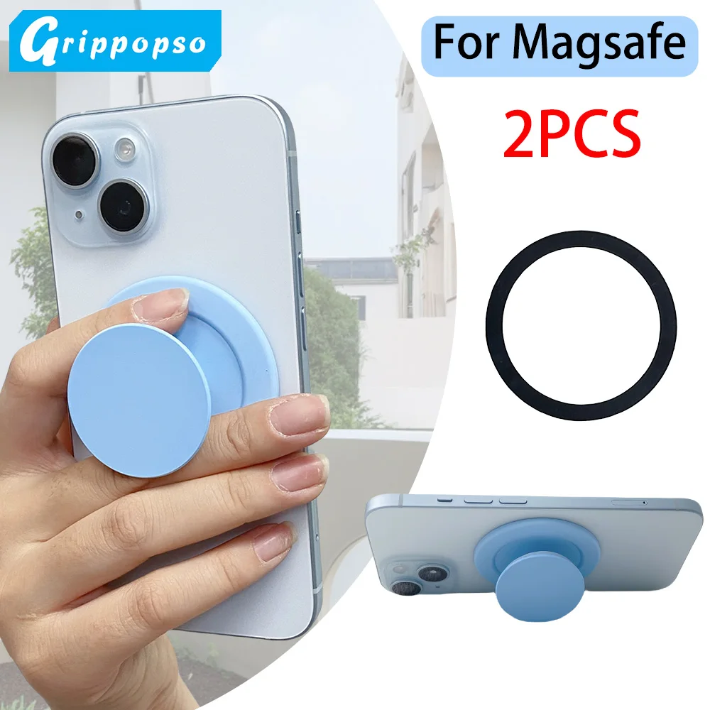 

Grippopso 2 шт. ручка для телефона, совместимая с переходновым кольцом MagSafe для магнитного держателя телефона в комплекте, магнитная ручка для пальца