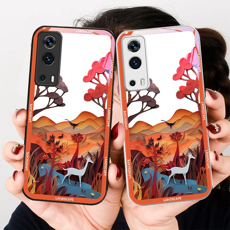 

Mountain And Tree For VIVO Y72 X100 Pro Y55 16 V20 29 V30 X60 Pro Y11s Y20 X80 Pro 5G Y36 4G V23e Tempered Glass Phone Case
