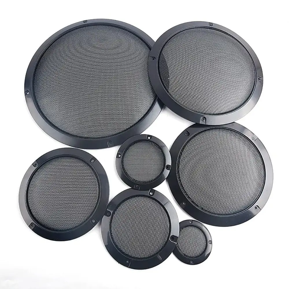 1/2/4/8/10Pcs 2/3/4/5/6.5/8/10 inch Speaker Net Cover Metal Iron Wire Grilles High-grade Speakers Plastic Frame Car Home